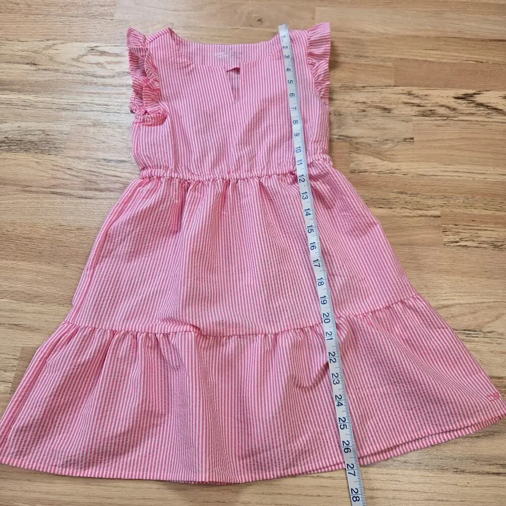 Vineyard Vines Girls Performance dress Pink Striped Size Small